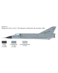 ITALERI 1/48 SCALE MODEL AIRCRAFT KIT - 2816S - Mirage III E (RAAF Markings Included)