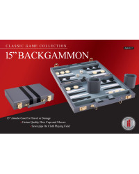 GAME - HANSEN  38018 - BACKGAMON SET - 18 INCH BAK38018