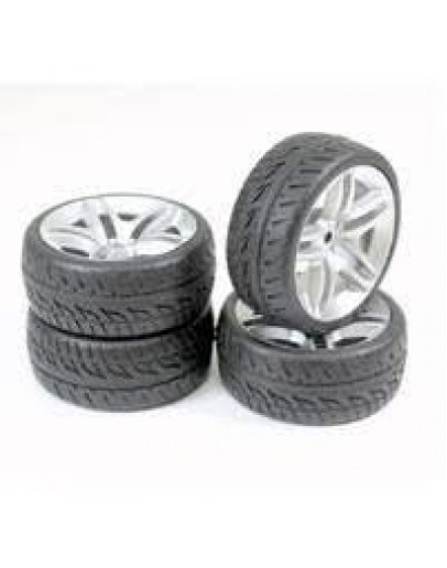 ABSIMA 1/10 ON ROAD  WHEELS/TYRES -2510005 - WHEEL ON ROAD (X4) AB2510005