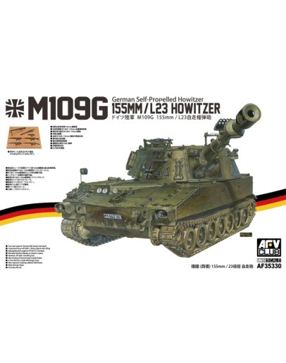 AFV 1/35 PLASTIC MILITARY MODEL KIT - 35330 - M109G SELF PROPELLED ...