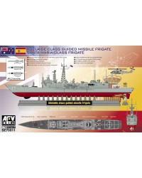 AFV 1/700 SCALE PLASTIC MODEL KIT - SE70011 - Adelaide-Class Guided Missile Frigate - Santa Maria-Class Frigate
