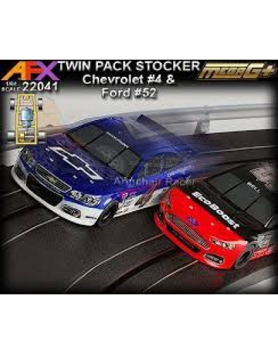 AFX SLOT CAR - 22041 2 PACK OF US STOCK CARS AFX22041