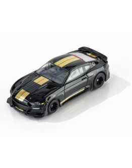 AFX 1/87 SCALE SLOT CAR  - 22082 - 2022 SHELBY MUSATNG GT500H - BLACK/GOLD