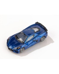 AFX 1/87 SCALE SLOT CAR  - 22094 - CORVETTE C8 RIPTIDE - BLUE METALLIC