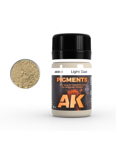 AK INTERACTIVE REAL COLOURS ENAMEL LACQUER - AK040 - PIGMENTS - LIGHT DUST