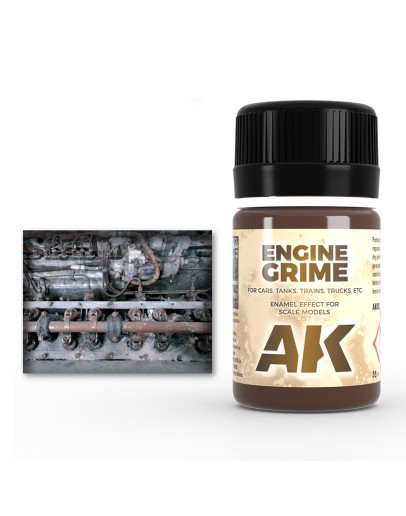 AK INTERACTIVE REAL COLOURS ENAMEL LACQUER - AK082 - ENGINE GRIME