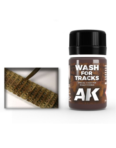 AK INTERACTIVE REAL COLOURS ENAMEL LACQUER - AK083 - TRACK WASH