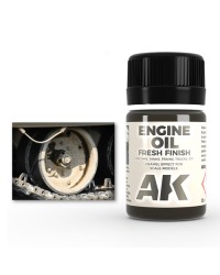 AK INTERACTIVE REAL COLOURS ENAMEL LACQUER - AK084 - ENGINE OIL