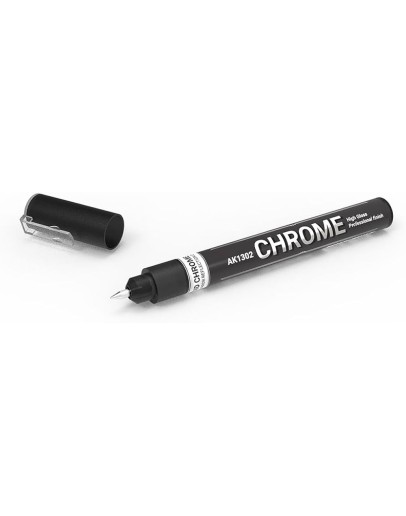 AK INTERACTIVE REAL COLOURS METALLIC LIQUID MARKERS - AK1302 - CHROME