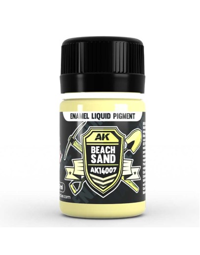 AK INTERACTIVE REAL COLOURS ENAMEL LACQUER - AK14007 - PIGMENTS - BEACH SAND