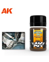 AK INTERACTIVE REAL COLOURS ENAMEL LACQUER - AK2019 - AIRCRAFT ENGINE OIL
