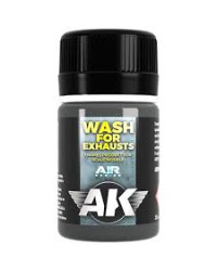 AK INTERACTIVE REAL COLOURS ENAMEL LACQUER - AK2040 - WASH FOR EXHAUSTS