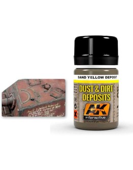 AK INTERACTIVE REAL COLOURS ENAMEL LACQUER - AK4061 - SAND YELLOW DEPOSITS