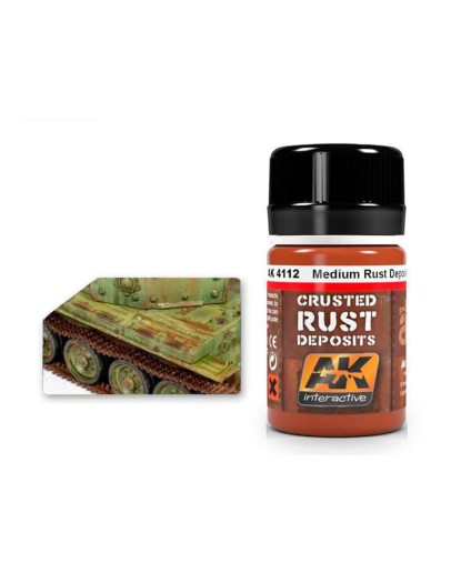 AK INTERACTIVE REAL COLOURS ENAMEL LACQUER - AK4112 - MEDIUM RUST DEPOSITS