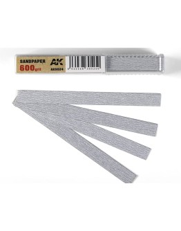 AK ACCESSORIES DRY SANDPAPER - AK9024 - SANDPAPER 600 GRIT [50 UNITS]