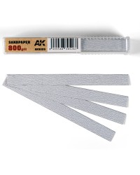 AK ACCESSORIES DRY SANDPAPER - AK9025 - SANDPAPER 800 GRIT [50 UNITS]
