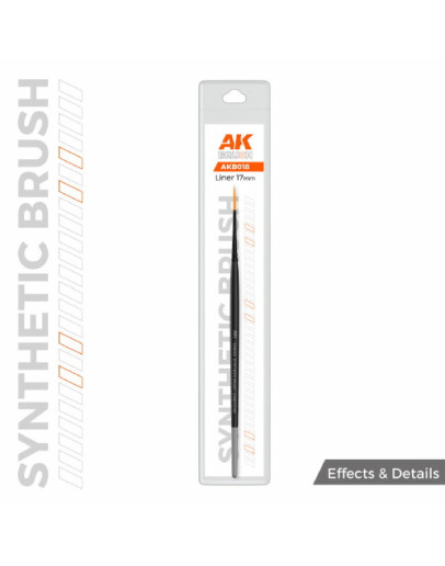 AK SYNTHETIC BRUSH - AKB018 - LINER 17MM