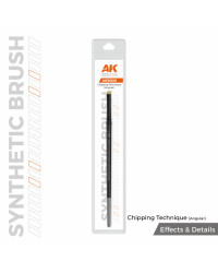 AK SYNTHETIC BRUSH - AKB029 - CHIPPING TECHNIQUE (ANGULAR)