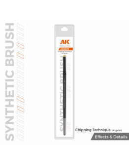 AK SYNTHETIC BRUSH - AKB029 - CHIPPING TECHNIQUE (ANGULAR)