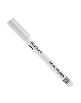 AK INTERACTIVE REAL COLORS MARKERS - RCM034 - FLAT WHITE - AKRCM034