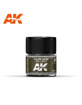 AK INTERACTIVE REAL COLOURS ACRYLIC LACQUER - RC023 - Olive Drab