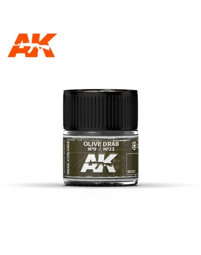 AK INTERACTIVE REAL COLOURS ACRYLIC LACQUER - RC023 - Olive Drab