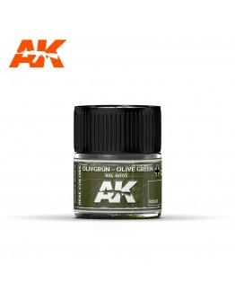 AK INTERACTIVE REAL COLOURS ACRYLIC LACQUER - RC047 - Olivgrun - Olive Green (RAL6003)