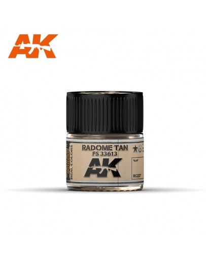 AK INTERACTIVE REAL COLOURS ACRYLIC LACQUER - RC227 - Radome Tan (FS 33613)