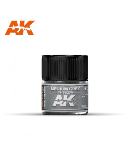 AK INTERACTIVE REAL COLOURS ACRYLIC LACQUER - RC249 - Medium Grey (FS 36270)