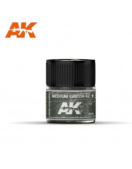 AK INTERACTIVE REAL COLOURS ACRYLIC LACQUER - RC260 - Medium Green 42