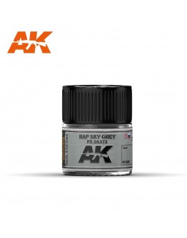 AK INTERACTIVE REAL COLOURS ACRYLIC LACQUER - RC285 - RAF Sky Grey (FS 26373)
