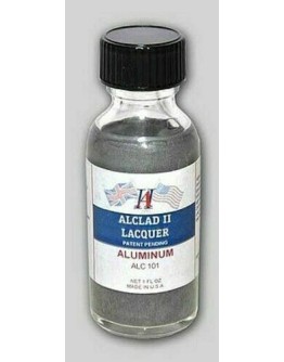 ALCLAD LACQUER 1 FL OZ BOTTLE - ALC101 - ALUMINUM ALC101