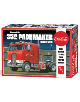 AMT 1/25 SCALE MODEL KIT - 1090 - Peterbilt 352 Pacemaker Cabover (Coca Cola)