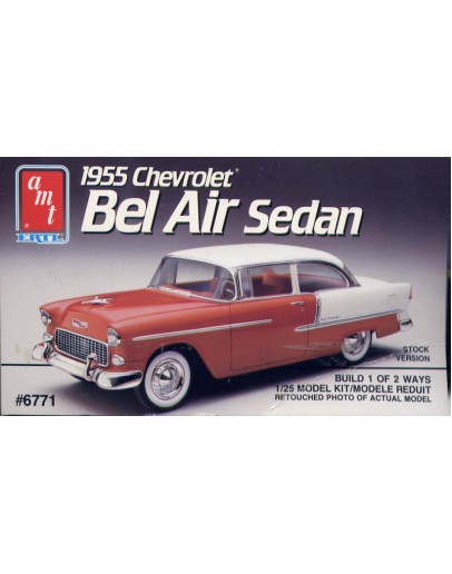 AMT 1/25 SCALE MODEL KIT - 1119M - 1955 CHEVROLET BEL AIR SEDAN - AMT1119M