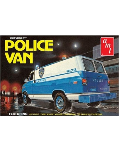 AMT 1/25 SCALE MODEL KIT - 1123 - Chevrolet Police Van