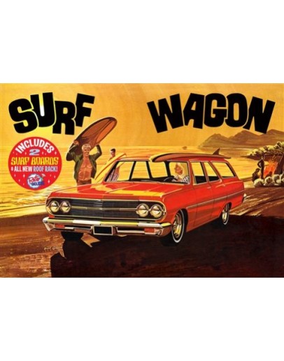 AMT 1/25 SCALE MODEL KIT - 1131 - 1965 Chevy Chevelle Surf Wagon 