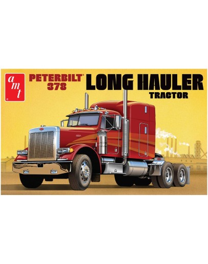 AMT 1/24 SCALE MODEL KIT - 1169 - PETERBILT 378 LONG HAULER TRACTOR AMT1169