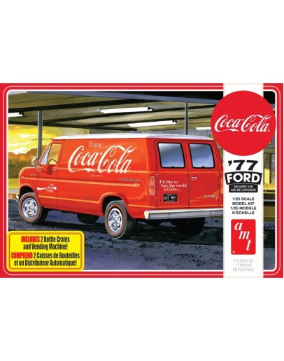 AMT 1/25 SCALE MODEL KIT - 1173 - 1977 FORD DELIVERY VAN (COCA COLA)