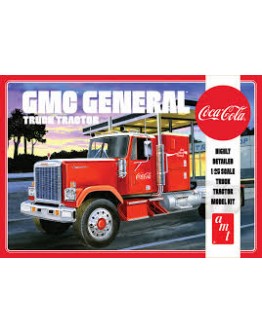 AMT 1/25 SCALE MODEL KIT - 1179 - 1976 GMC General Semi Tractor (Coca Cola)