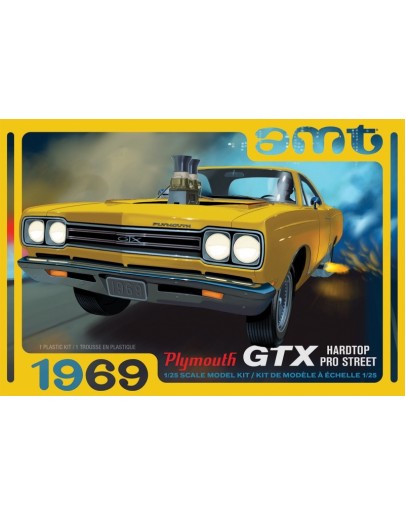 AMT 1/25 SCALE MODEL KIT - 1180 - 1969 Plymouth GTX Hardtop Pro