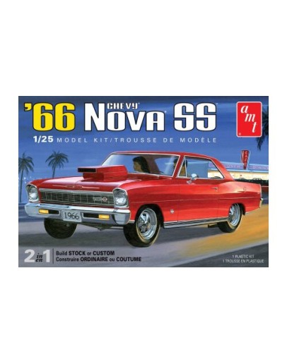 AMT 1/25 SCALE MODEL KIT - 1198 - 1966 CHEVY NOVA SS