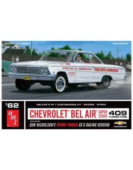 AMT 1/25 SCALE MODEL KIT - 1283 - 1962 Chevy Bel Air Super Stock Don Nicholson