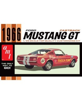 AMT 1/25 SCALE MODEL KIT - 1305 - 1966 Ford Mustng Fastback 2+2