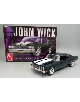 AMT 1/25 SCALE MODEL KIT - 1453M - 197O CHEVROLET CHEVELLE SS - JOHN WICK - AMT1453M