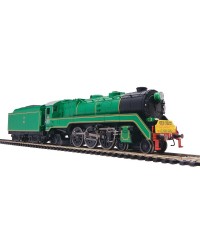 AUSTRALIAN RAILWAY MODELS HO SCALE LOCO - C38 CLASS NON STREAMLINED PACIFIC 4-6-2 #3813 - GREEN WITH BLACK SMOKE BOX.