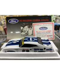 AUTOART 1/18 SCALE DIE-CAST MODEL - 87612 - 1978 FORD FALCON COBRA RACING CAR - #1 ALLAN MOFFAT - W/SIGNED CERTIFICATE