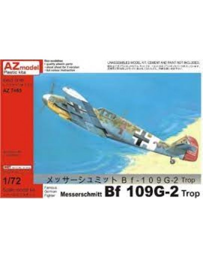 AZ MODELS 1/72 SCALE MODEL KIT - 7467 - ME109G-2 TROP AZ7467