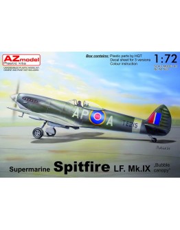 AZ MODELS 1/72 SCALE MODEL KIT - AZ 7633 - Supermarine Spitfire HF. Mk. IX "Bubble Canopy"