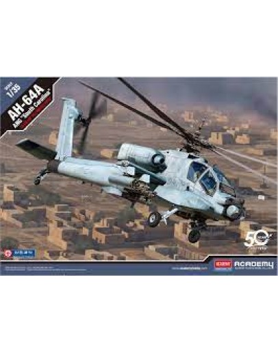 ACADEMY 1/35 SCALE PLASTIC MODEL AIRCRAFT KIT 12129 AH-64A HELICOPTER GUNSHIP ACD12129