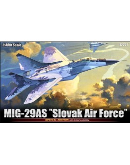 ACADEMY 1/48 SCALE PLASTIC MODEL AIRCRAFT KIT - 12227 - MIG-29AS "SLOVAK AIR FORCE"